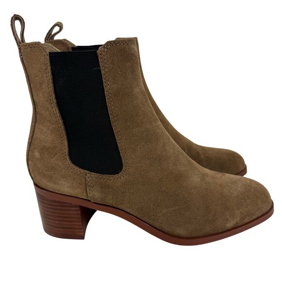 STEVE MADDEN‎ RHIANNON SUEDE HEELED CHELSEA BOOT IN COGNAC NWOB WOMEN'S SIZE 8M - Picture 7 of 11